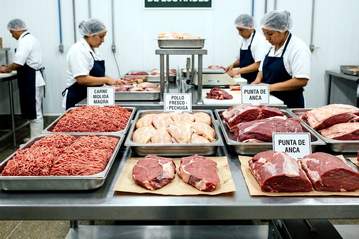 Proteínas y productos seleccionados para restaurantes